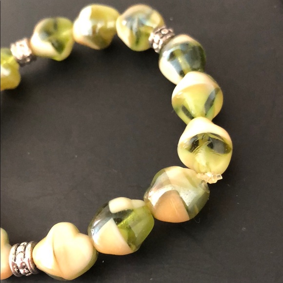 GENUINE POLISHED STONE BRACELETS W/CHARM - Picture 10 of 16